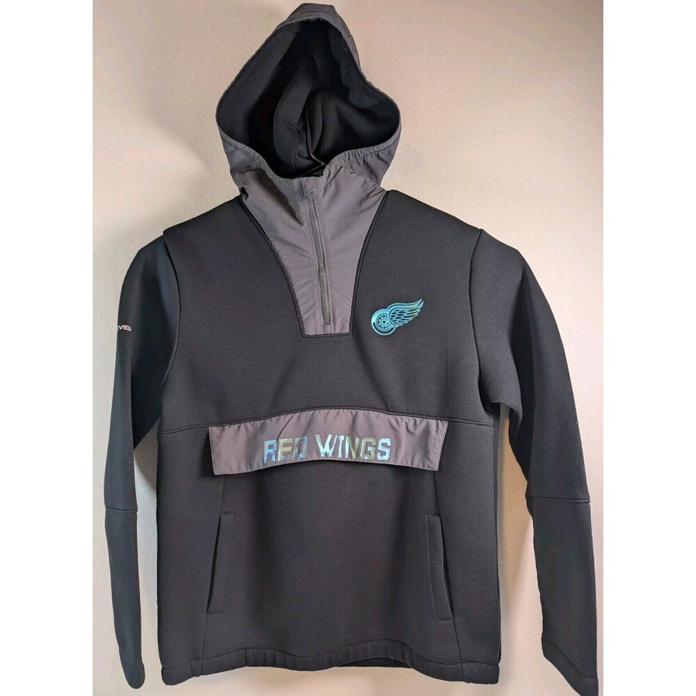 Detroit Red Wings Levelwear Ruckus IridescentQuarter-Zip Pullover Hoodie SZ L